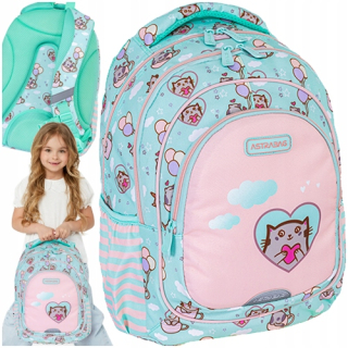 Viackomorový školský batoh AstraBag Multicolor 20 l